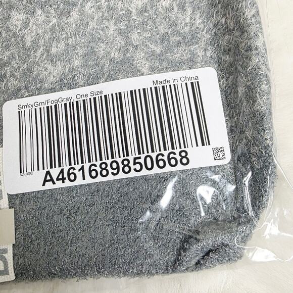 Barefoot Dreams CozyChic Lite Confetti Beanie Smokey Green Fog Gray NWT One Size main image 8